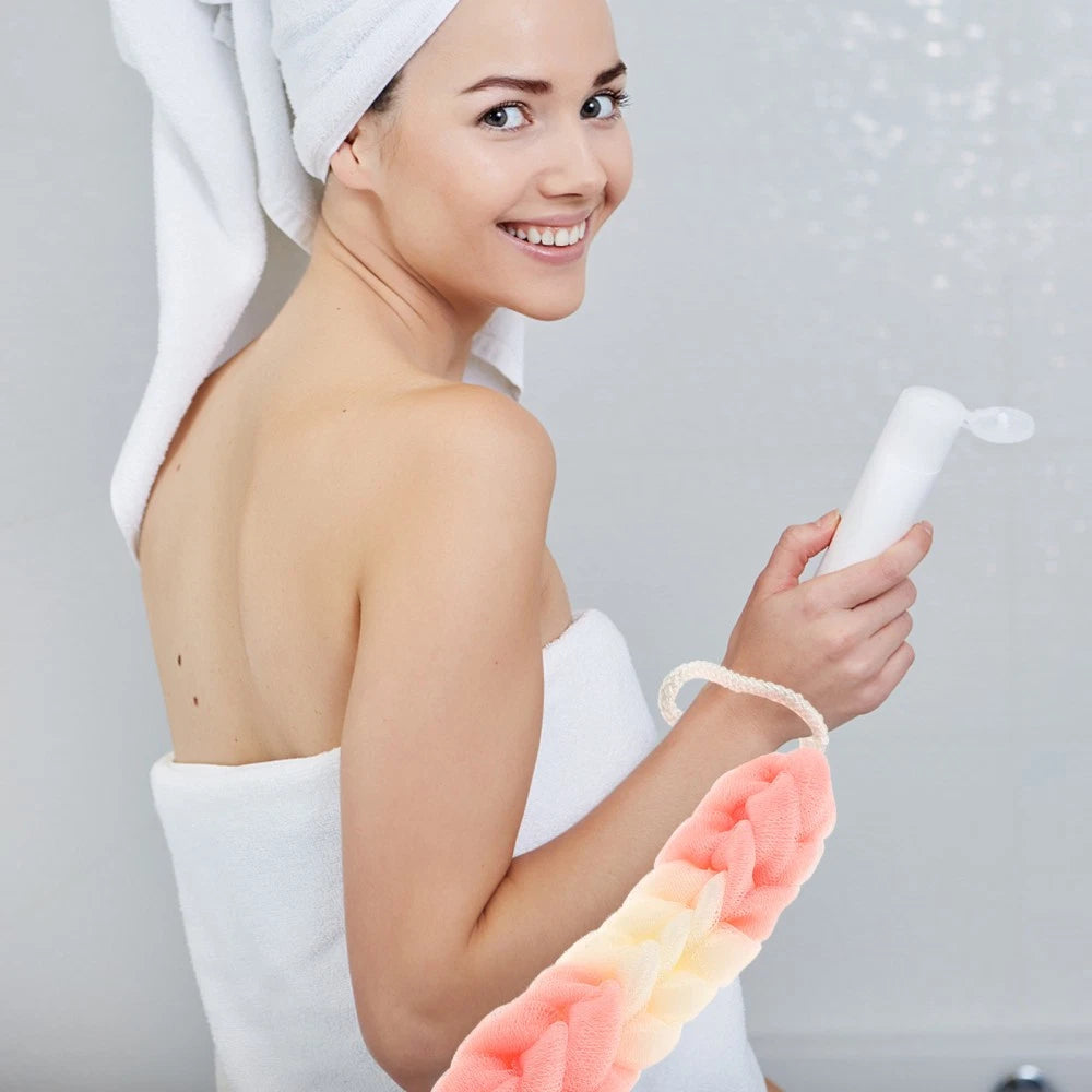 3 Pcs Back Scrubber Bath Towel Man Body Tool Puff Shower Exfoliating