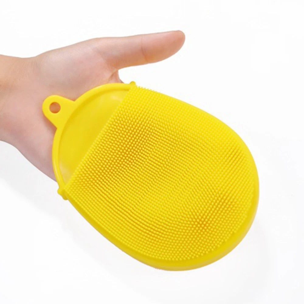 Loofah Back Scrubber Body Exfoliator Brush Yellow Glove Bath Brush