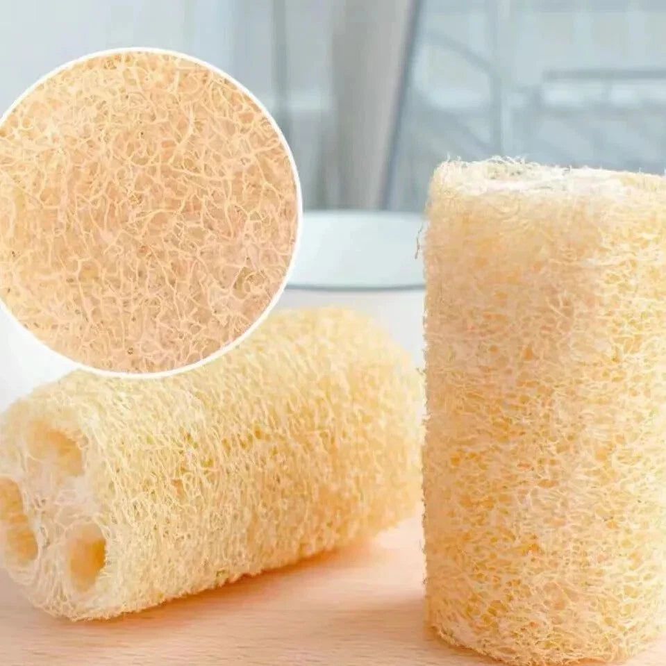 6 pack Natural Loofah Sponges Organic Luffa Bath Shower Sponge Exfoliating Body