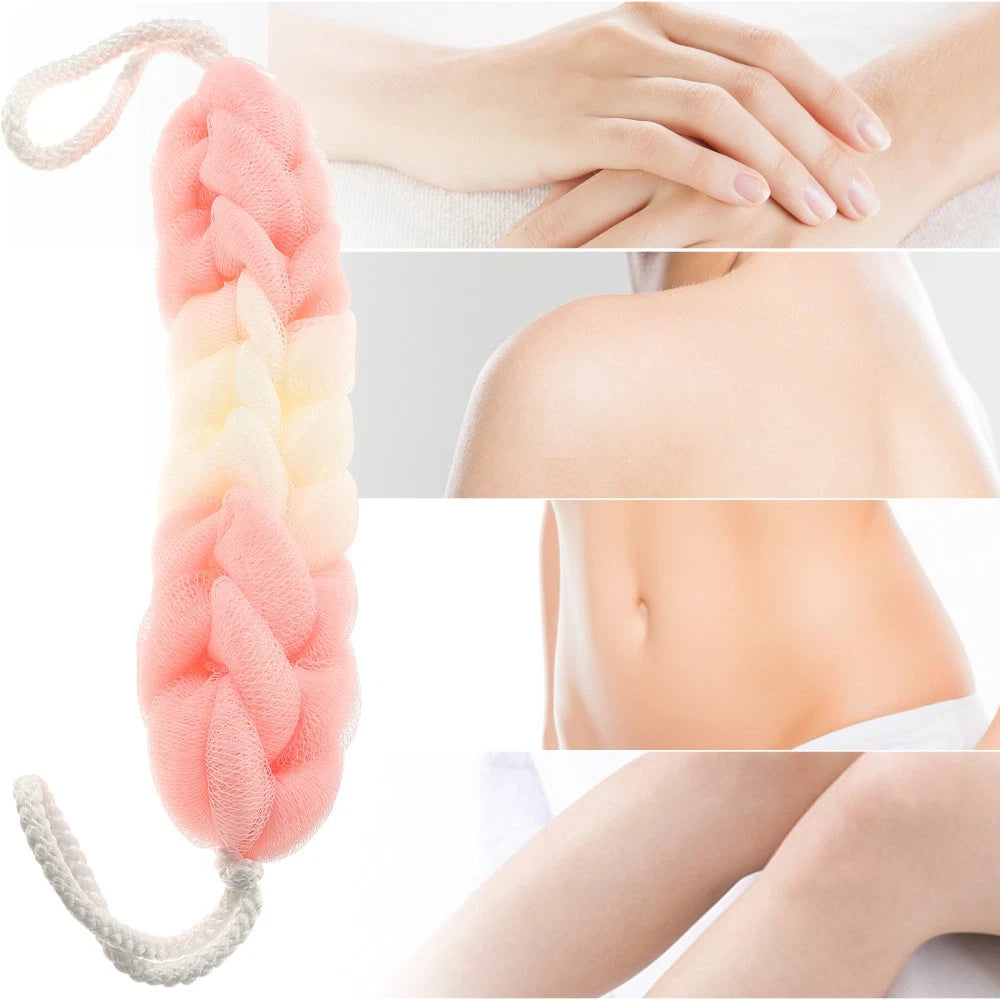 3 Pcs Back Scrubber Bath Towel Man Body Tool Puff Shower Exfoliating