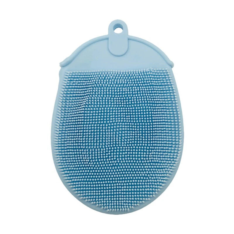 Silicone Bath Brush Scalp Massager Washing Comb Hygienic Exfoliating Body Clean