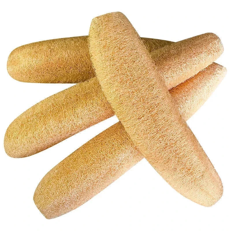 2pc Natural Loofah Sponges Organic Luffa Bath Shower Sponge Exfoliating Scrubber