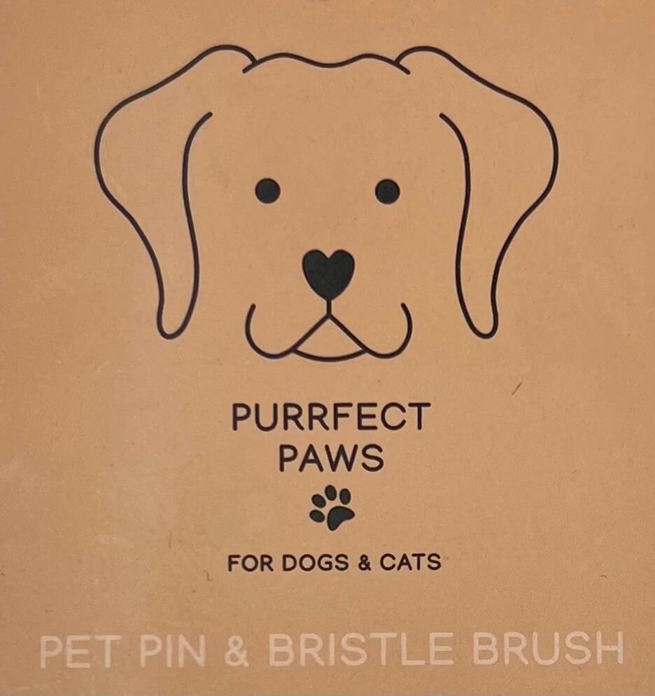 NEW BATH & BODY WORKS WOOD PIN BRISTLE BRUSH PET DOG CAT HAIR GROOMING ACCESSORY