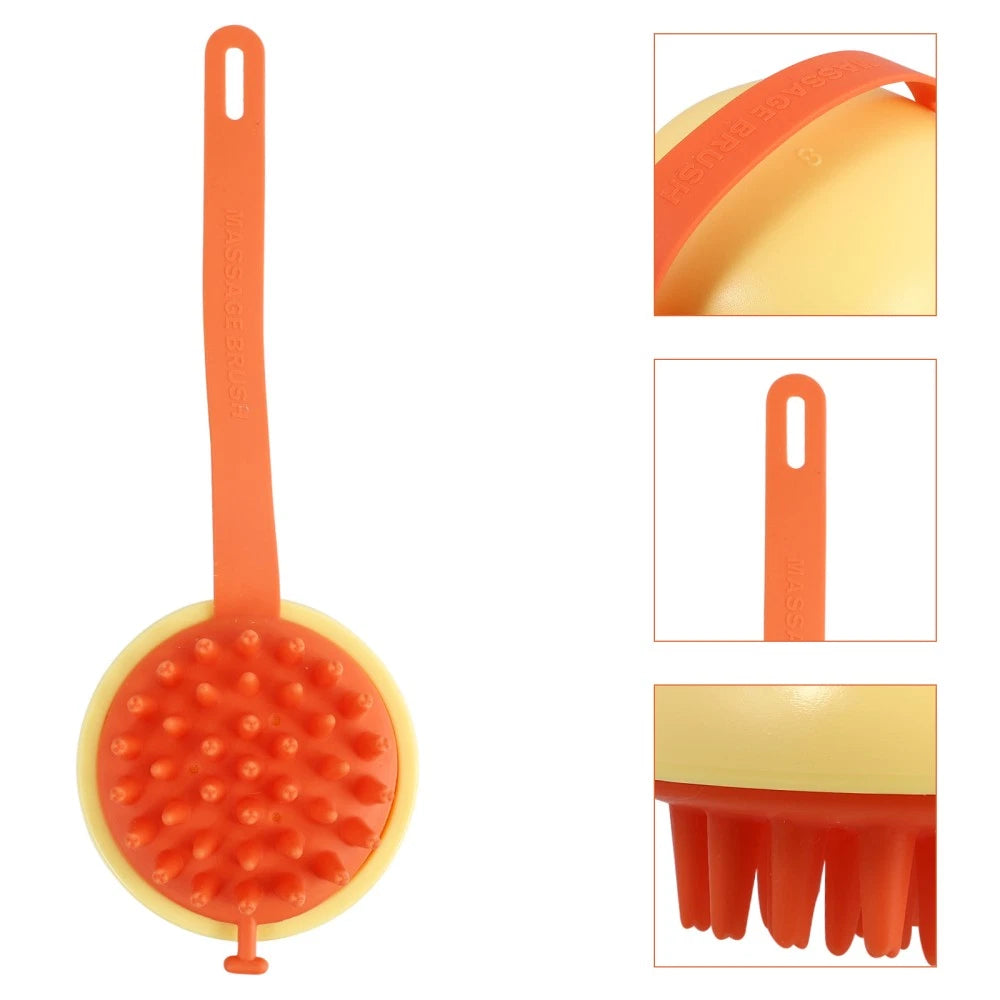 2pcs Bathroom Bath Brush Shower Skin Massage Exfoliation Scrubber with Hook