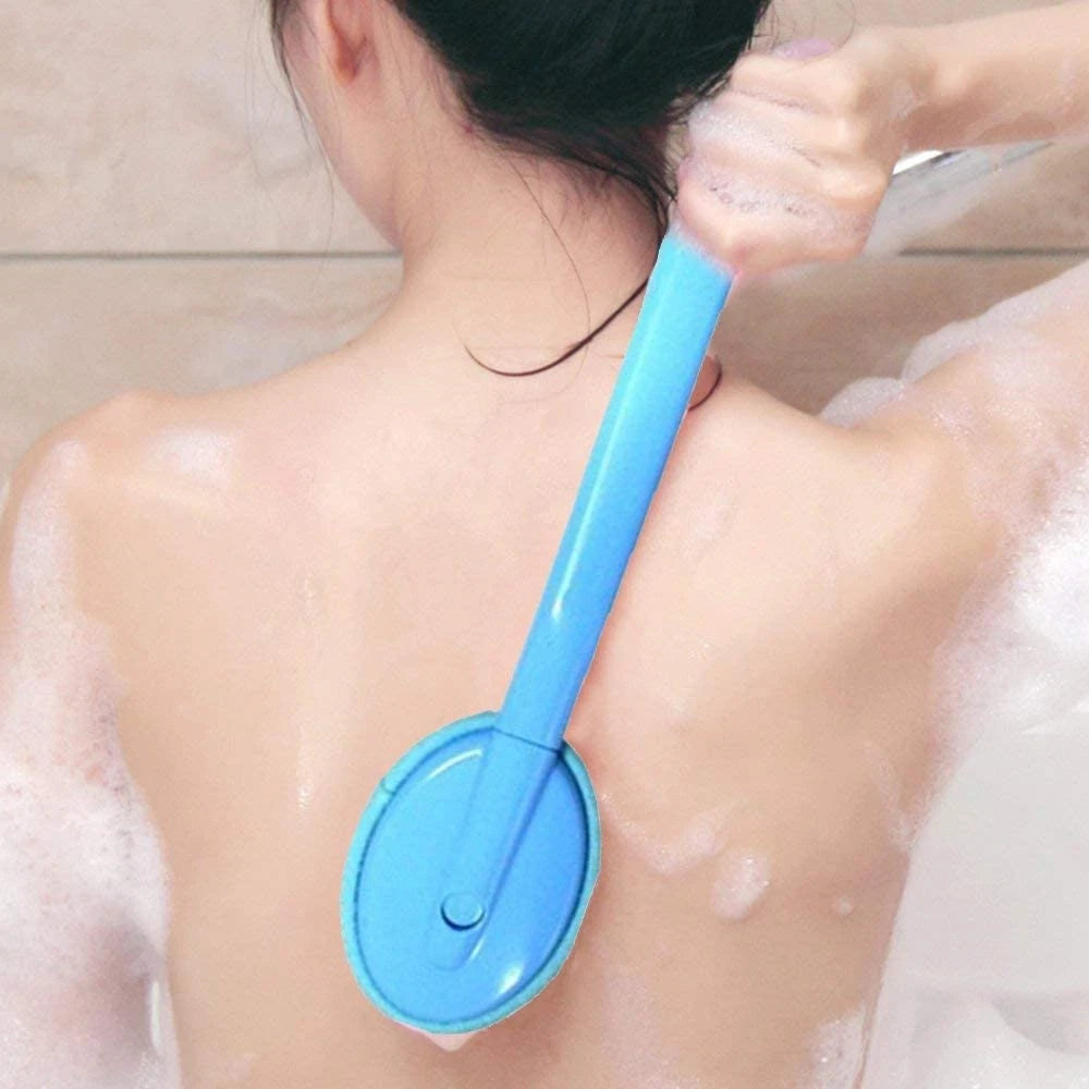 Easy Lotion Applicator, Back Rubs Massager Bath Brush, Extra Long Handle, Easily