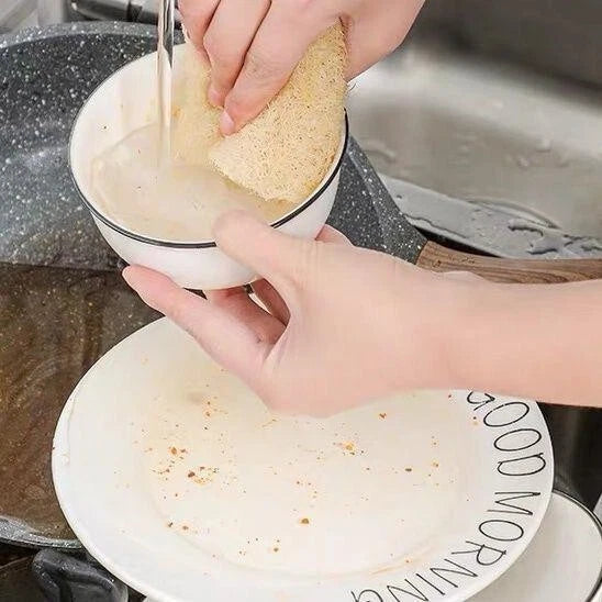 6 pack Natural Loofah Sponges Organic Luffa Bath Shower Sponge Exfoliating Body