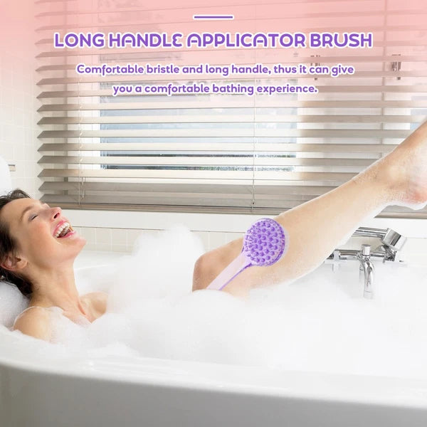 3 Pcs Bath Brush Multi-functional Exfoliating Back Scratcher Scrub
