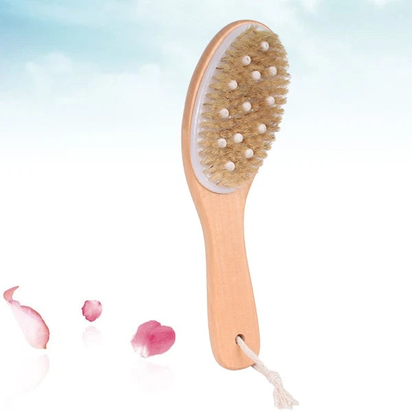 Body Brush Back Scrubbing Exfoliating Scrubber with Handles Dry Skin for