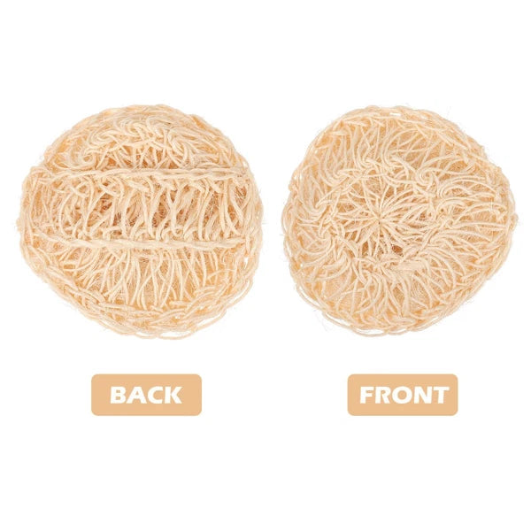 2 Pcs Sisal Bath Brush Man Mother Body Scrubber Shower Balls Dry
