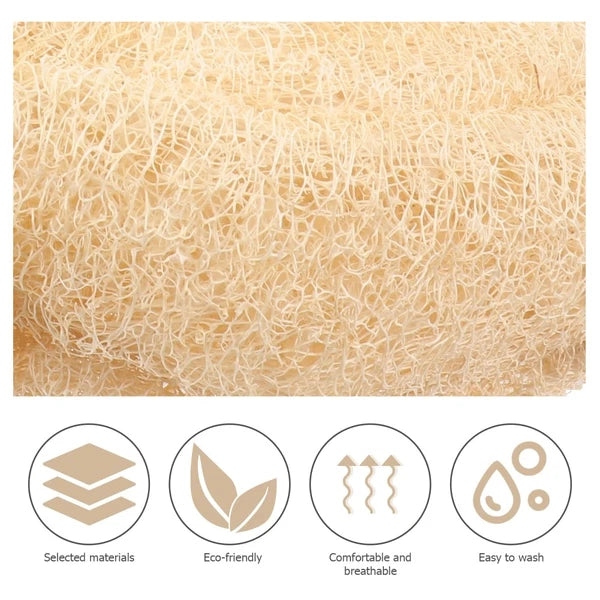 Luffa Bath Towel Brush Natural Organic Loofah Sponge Back Scrubber