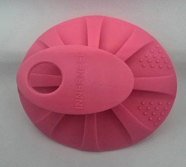 Soft Silicone Body Cleansing Brush Shower Scrubber Gentle Massage PINK Color