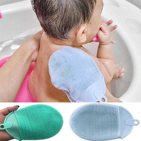 Silicone Bath Brush Scalp Massager Washing Comb Hygienic Exfoliating Body Clean