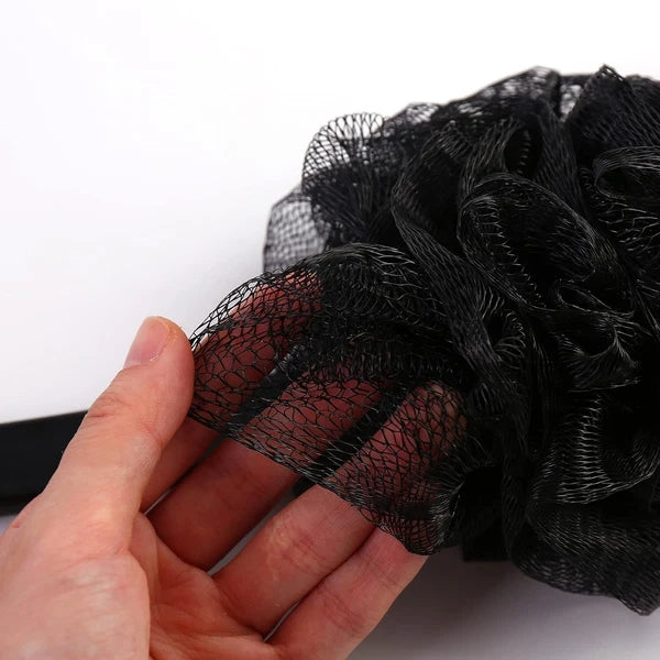 Back Scrubber Brush Long Handle for Shower, Loofah On a Stick Sponge Back Bru...