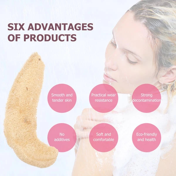 Luffa Bath Towel Brush Natural Organic Loofah Sponge Back Scrubber