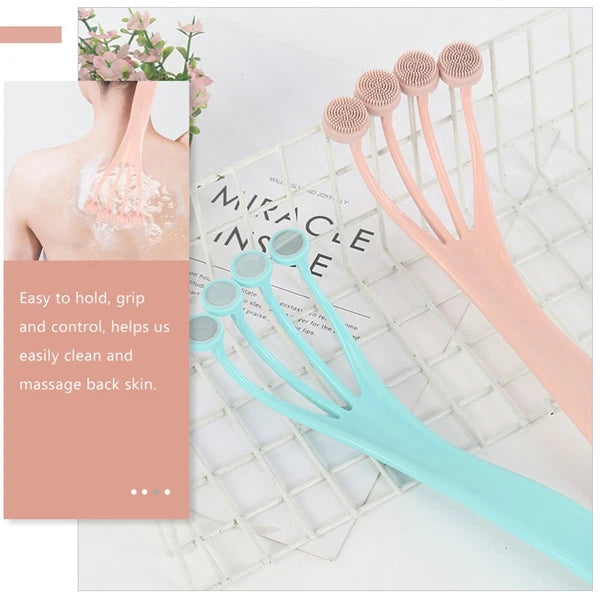 Bath Brush Man Women's Body Shower Exfoliating Back Scrubber for