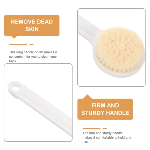 Back Scrubbing Brush Bath Body Scrubber Massage Bristles Suitable Bathroom