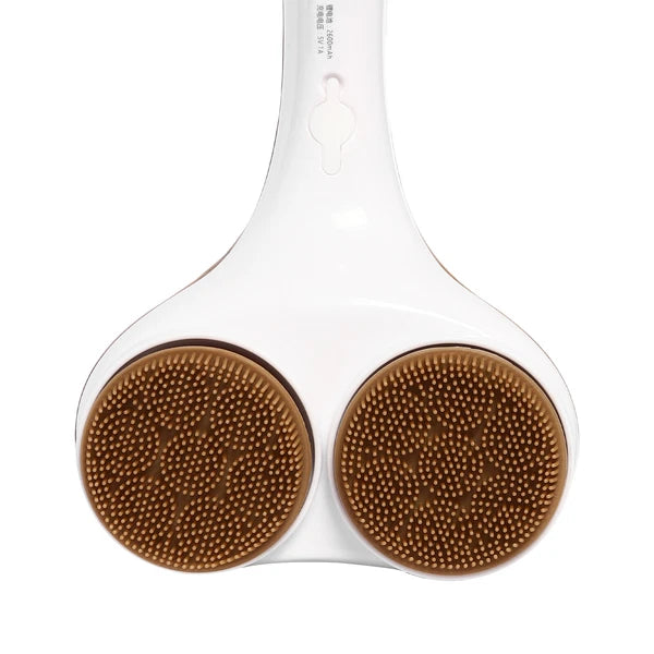Double Head Electric Bath Brush Body Shower Brush Long Handle Back Massage Clean
