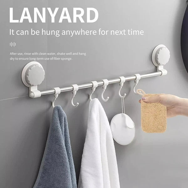 5pcs Natural Loofah Sponge Exfoliating Body Scrubber Shower Bath Spa Dishes Wash