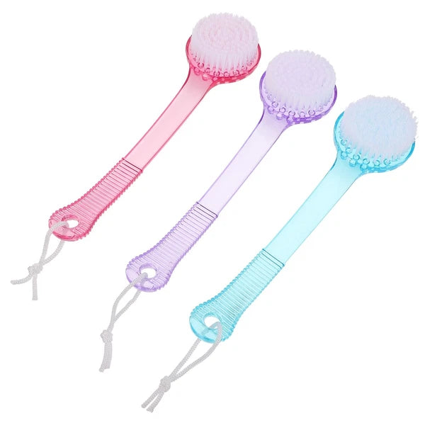 3 Pcs Bath Brush Multi-functional Exfoliating Back Scratcher Scrub