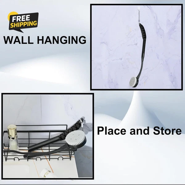 Back Scrubber for Shower,20.5" Bath Brush Long Handle for Deep Clean