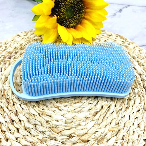 Silicone Shower Brush Practical Bath Brush with Hanging Hook Home Bath Supply