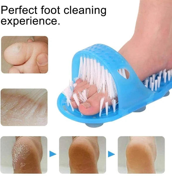 Shower Feet Foot Scrubber Massager Cleaner Exfoliating Washer Wash Slipper Brush