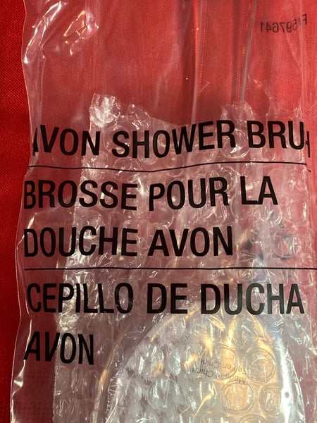 NIB Avon Long Handle Shower Brush w/Massage Nubs on Back of Brush~Lot of 2