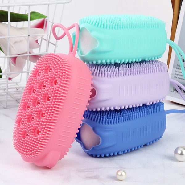 4 Pcs Scrub Brush Man Shower Scrubber for Body Bath Scrubbers Brushes