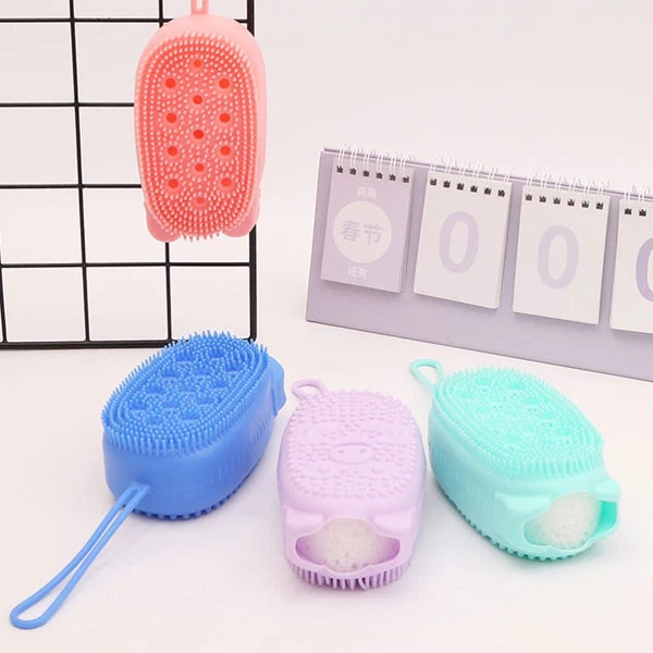 4 Pcs Scrub Brush Man Shower Scrubber for Body Bath Scrubbers Brushes