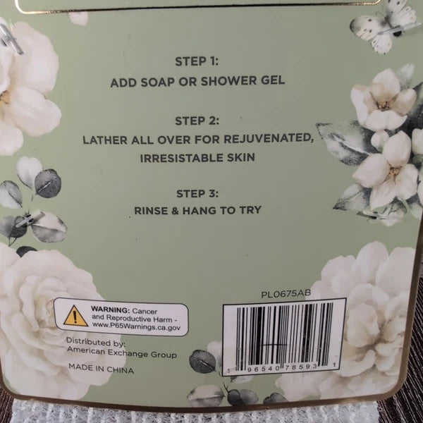 2-Pack Body Exfoliating Cloth Towel Stretchy Bath Shower Washcloth Spa