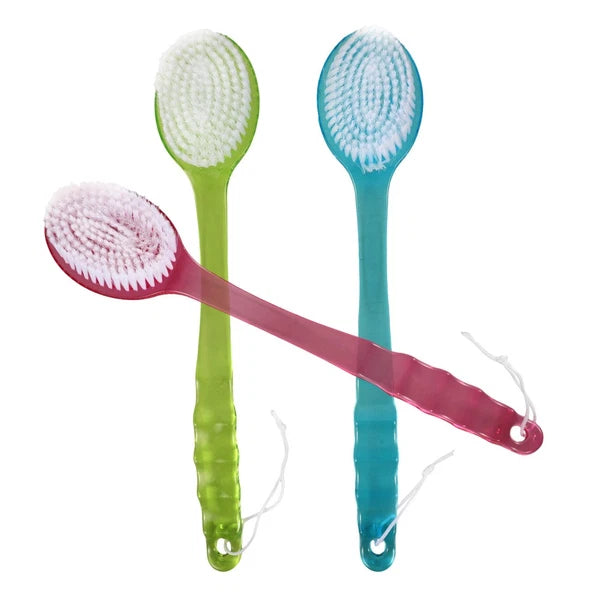 3 Pcs Bath Brush Multi-functional Exfoliating Back Scratcher Scrub