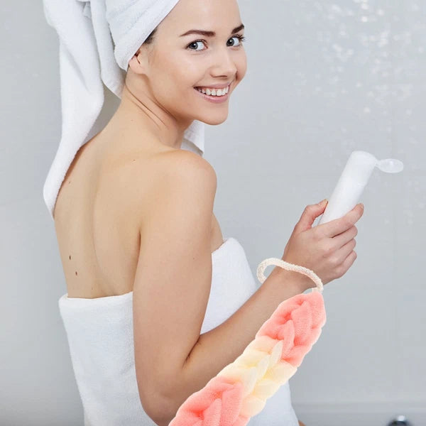 3 Pcs Back Scrubber Bath Towel Man Body Tool Puff Shower Exfoliating