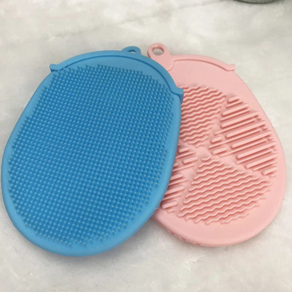 3 Pcs Bath Brush Double-sided Body Scrubbers Silicone Exfoliating