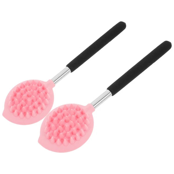 2 Pcs Bath Brush Child Back for Shower Long Handle Body Scrubber