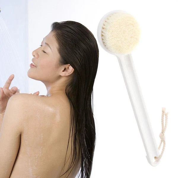 Bath Brush Body Shower Scrubber Skin Exfoliator Long Handle Printed Both