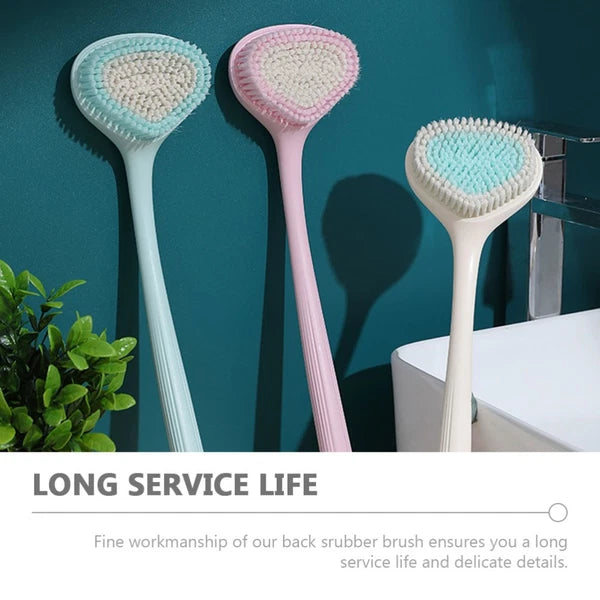 Long Handle Bath Massage Brush Scrubber Bathroom Organizer Miss