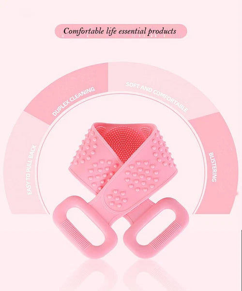 Body Sponge Silicone Brushes Bath Towels Body Scrubber Rubbing Back Peeling Mass