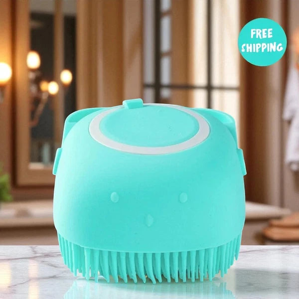 Silicon Massage Bath Brush Hair Scalp Bathing Brush For Cleaning Body Pack of 3