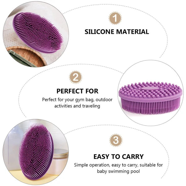 Silicone Bath Child Infant Massage Scrubber Children Shower