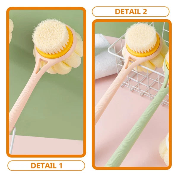 Bath Brush Back Cleaning Scrubber Shower Exfoliating with Handles for Body