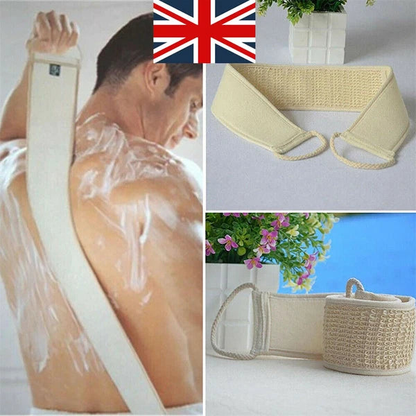 Exfoliating Backwash Belt Strap Loofah Bath Shower Body Sponge Scrubber Brush ..