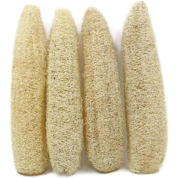 2pc Natural Loofah Sponges Organic Luffa Bath Shower Sponge Exfoliating Scrubber