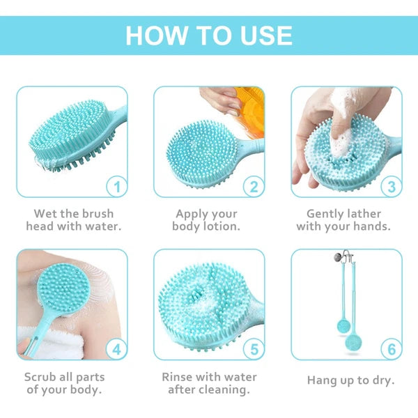 Bath Brush Man Bathing Accessories Body Scrubbers Back Exfoliating Tool