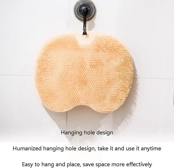Soft Silicone Shower Brush, Silicone Bath Massage Cushion Brush, Wall Mounted