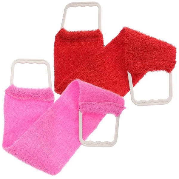 Extended Length Washer Bath Towel Man Exfoliating Back Scrubber Shower Brush