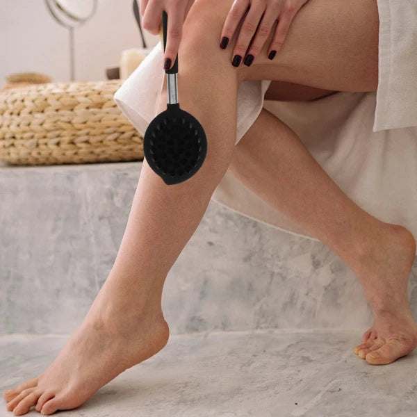 Silicone Bath Brush Skin Exfoliating Back Scrubbing Shower Man Massaging