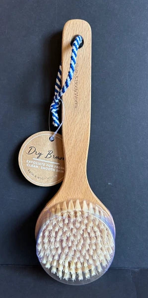 Bath & Body Works Wooden Handle Exfoliating Soft Bristle Dry Brush New Sealed