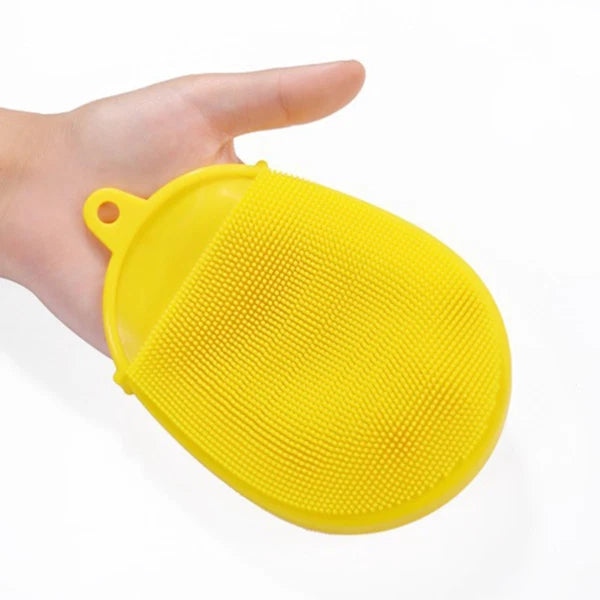 Loofah Back Scrubber Body Exfoliator Brush Yellow Glove Bath Brush