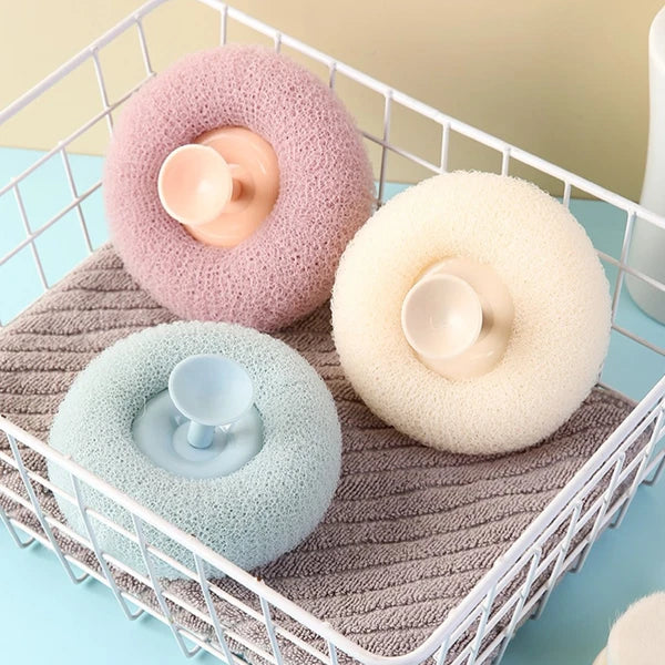 3 Pcs Bath Brush Shower Scrubber for Body Miss Poufs All Stuffdesign