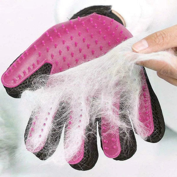 Pet Dog Cat Bath Gloves Grooming Washing Massage Fur Hair Soft Cleaning Brush US